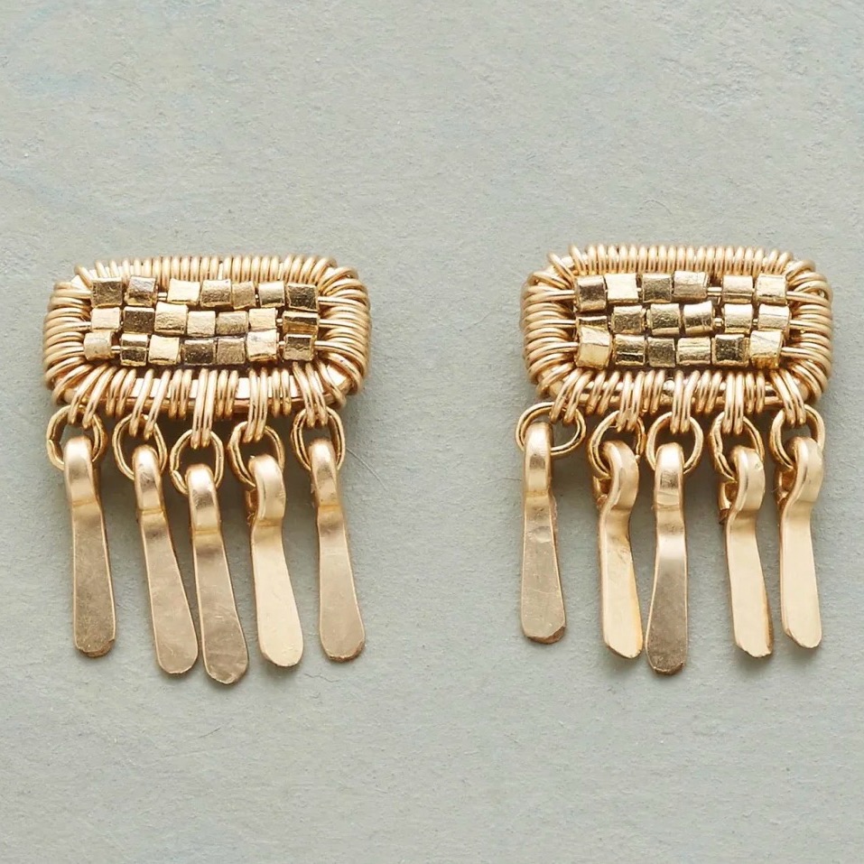 Dana Kellin “Patch Of Gold” Post Earrings. New With Tags.